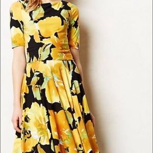 Marc Brouwer sunflower dress from Anthro